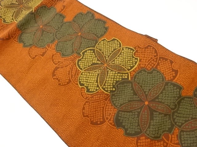 JAPANESE NAGOYA OBI / WOVEN SAKURA